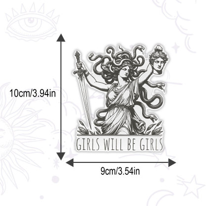 Purplehecate Girls Will Be Girls Medusa Magnet