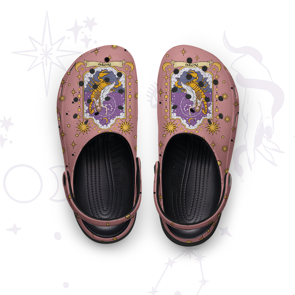 Purplehecate Scorpio Zodiac Rubber Clogs