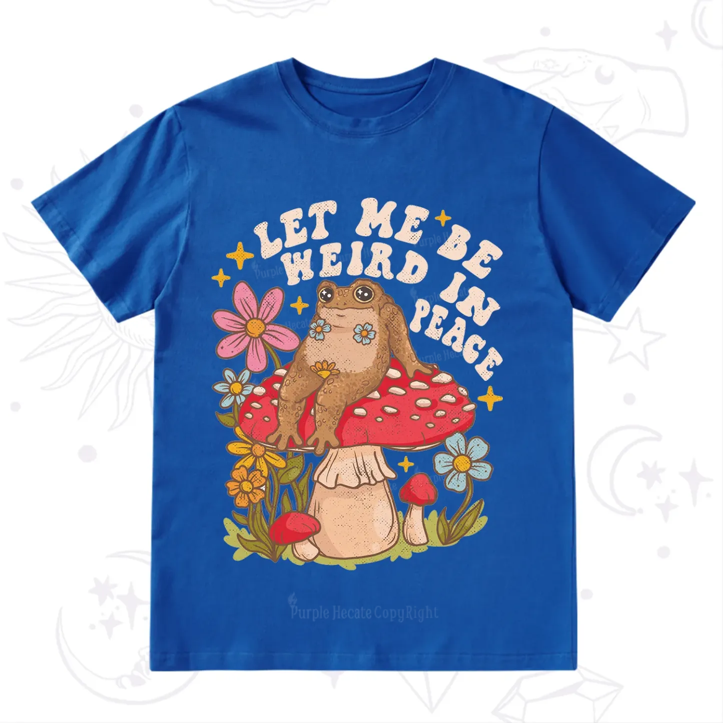 Purplehecate Let Me Be Weird In Peace Toad T-Shirt