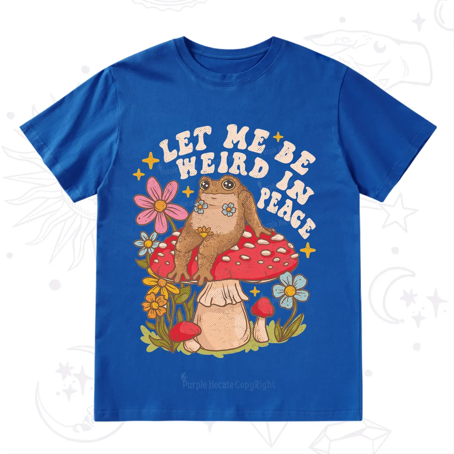 Purplehecate Let Me Be Weird In Peace Toad T-Shirt