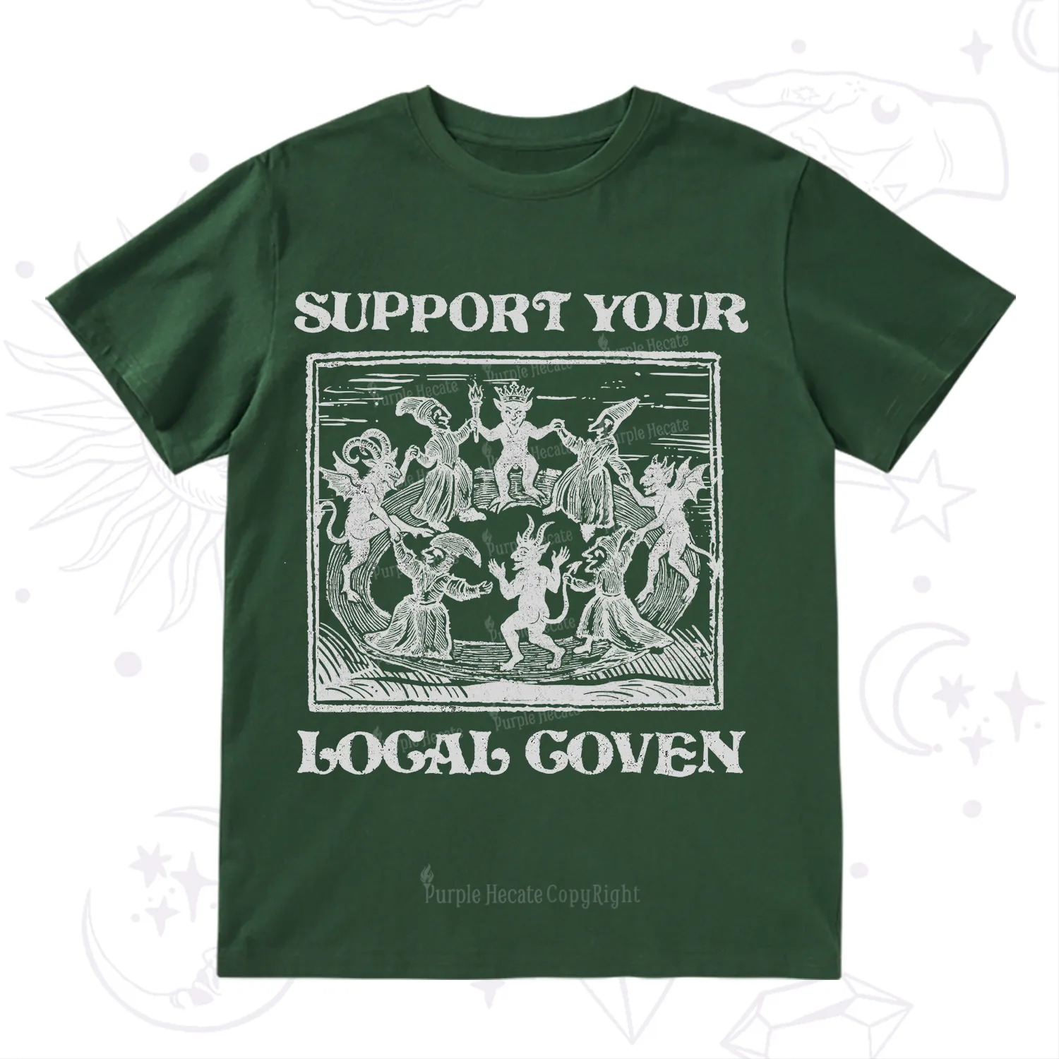 Purplehecate Support Your Local Coven T-Shirt