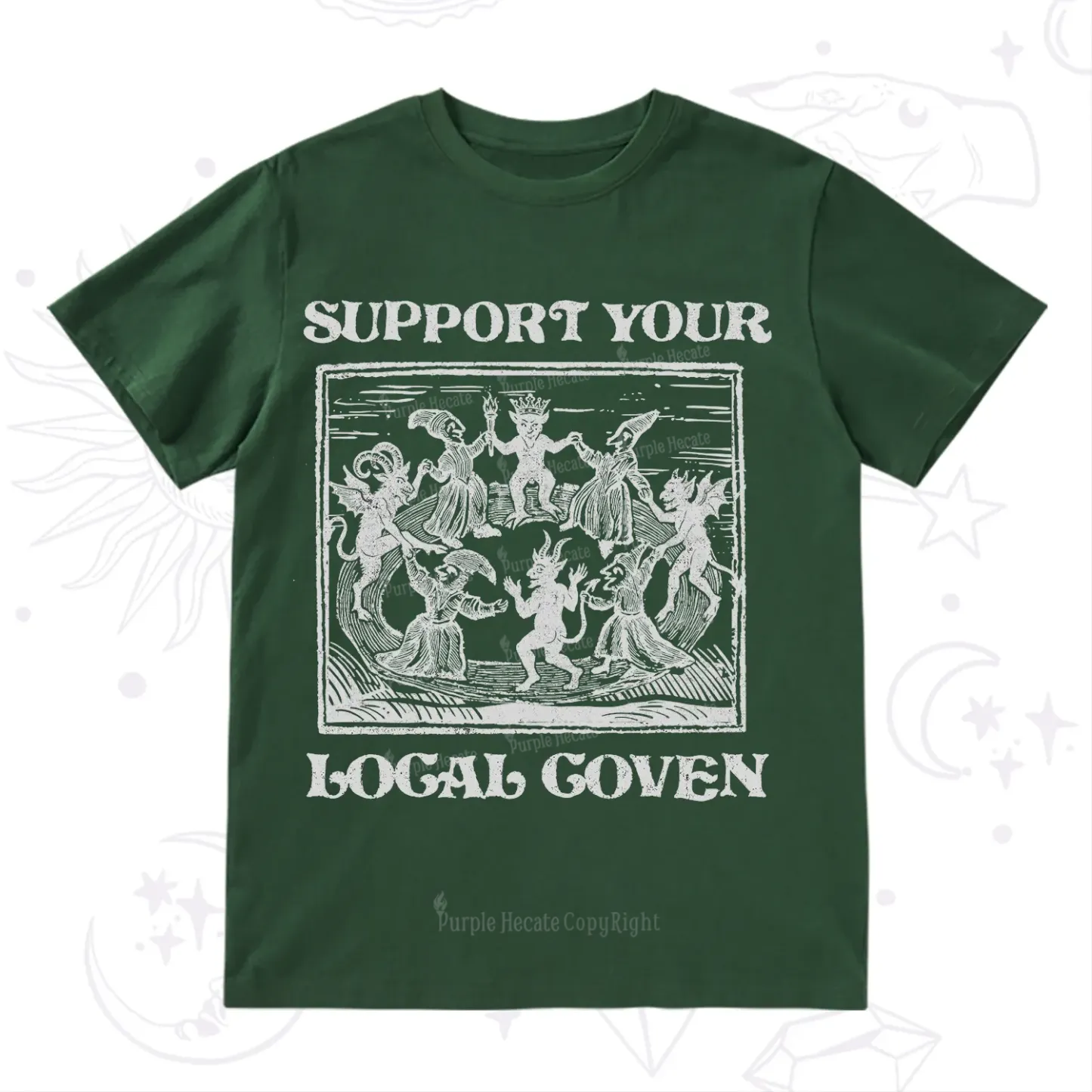 Purplehecate Support Your Local Coven T-Shirt