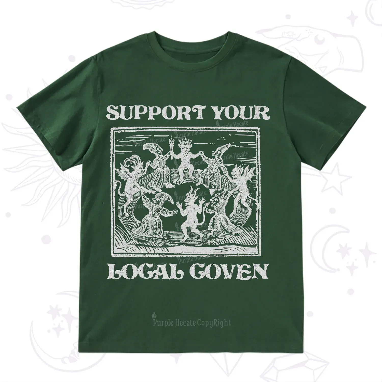 Purplehecate Support Your Local Coven T-Shirt