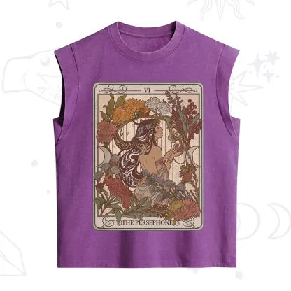 Purplehecate The Persephone Goddess Tarot Card Vintage Washed Tank