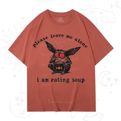 Purplehecate Mothman Eating Soup T-Shirt