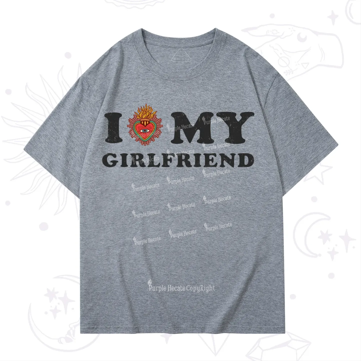 Purplehecate I Love My Boyfriend Valentine T-Shirt