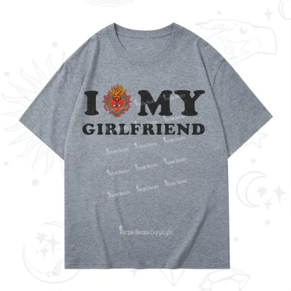 Purplehecate I Love My Boyfriend Valentine T-Shirt