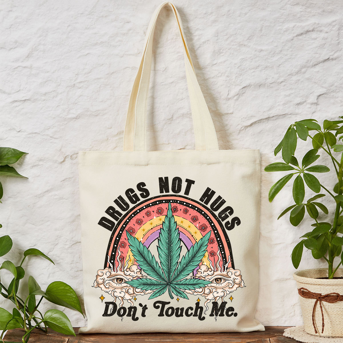 Purplehecate Drugs Not Hugs Tote Bag