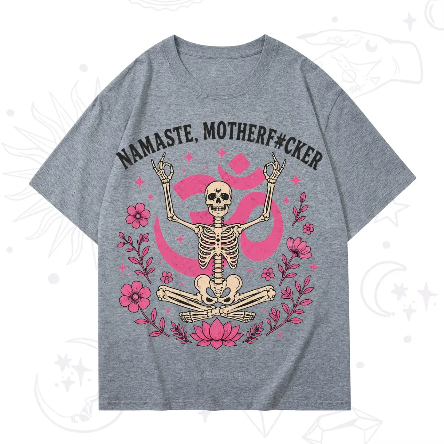 Purplehecate Namaste Motherf*cker Skeleton T-Shirt