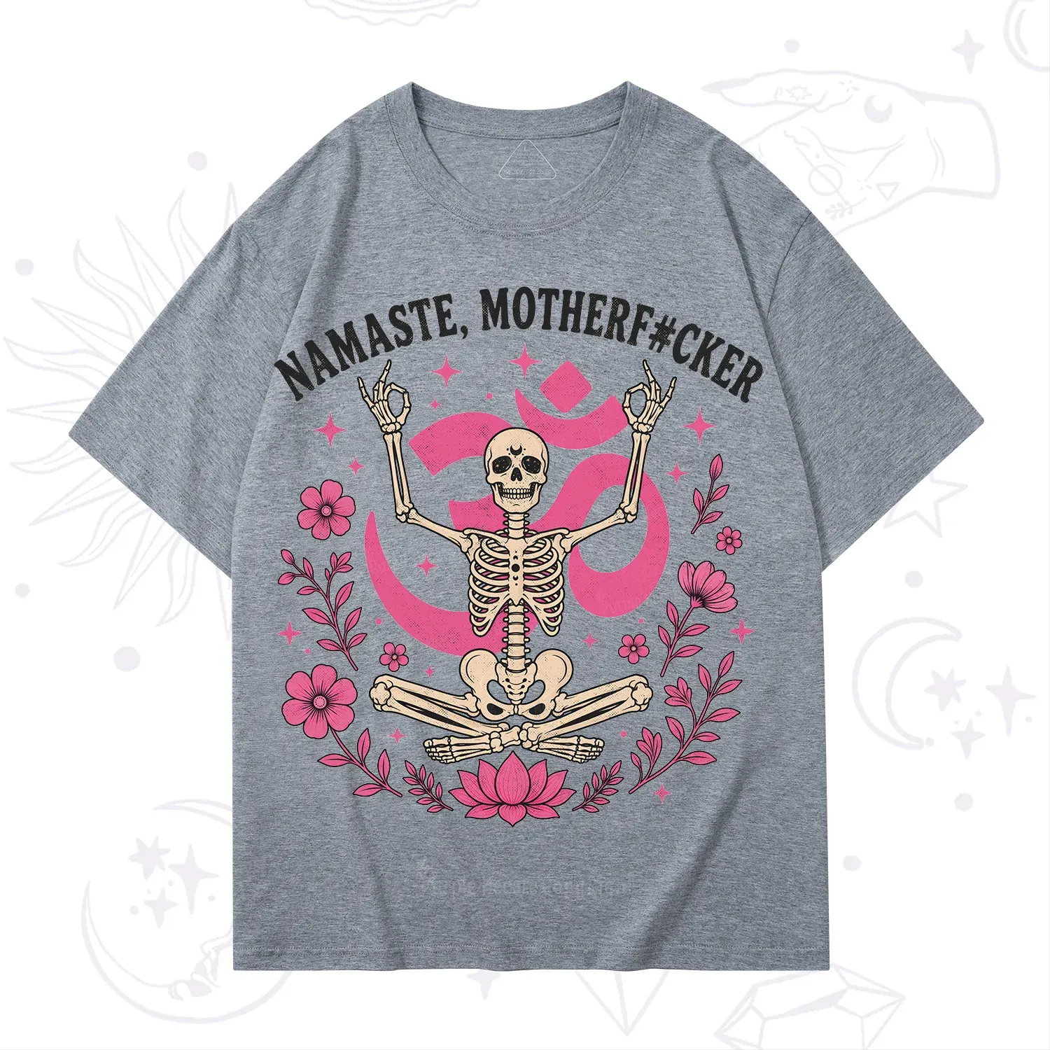 Purplehecate Namaste Motherf*cker Skeleton T-Shirt