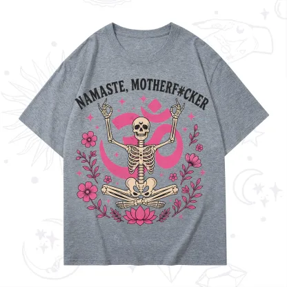 Purplehecate Namaste Motherf*cker Skeleton T-Shirt