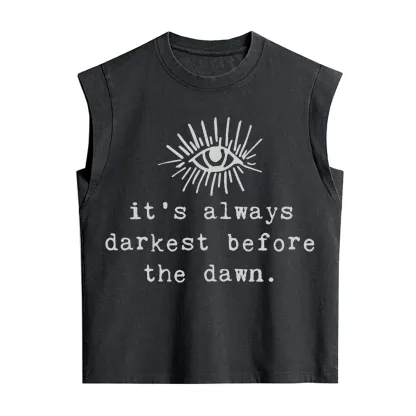 Purplehecate It's Always Darkest Before Dawn Vintage Washed Tank