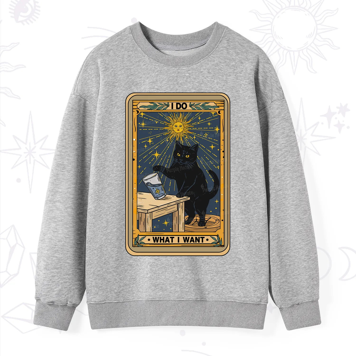 Purplehecate I Do What I Want Cats Sweatshirt