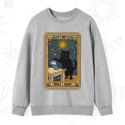 Purplehecate I Do What I Want Cats Sweatshirt