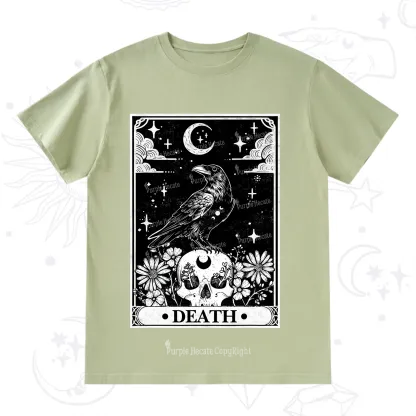 Purplehecate The Crow Death Tarot T-Shirt