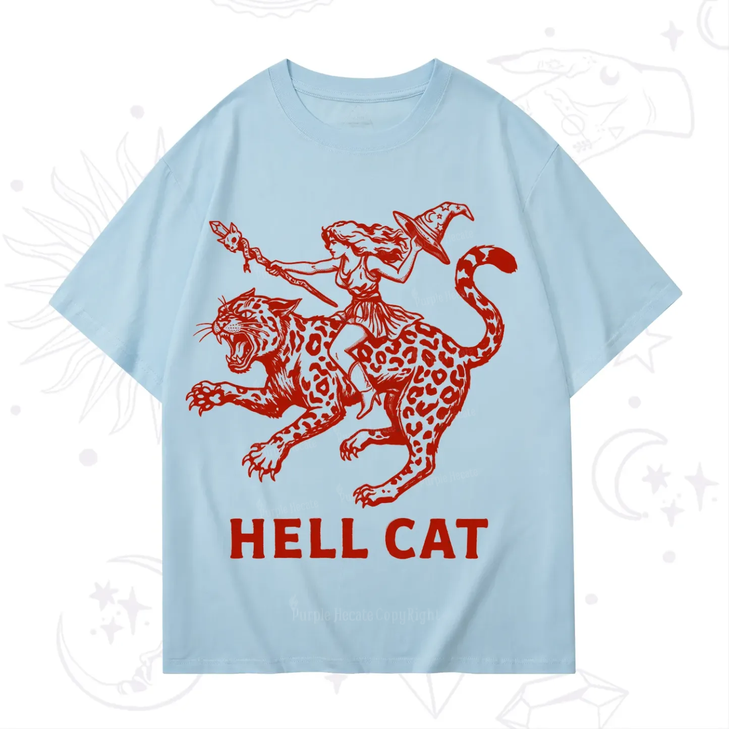 Purplehecate Hex Girl Hell Cat T-Shirt