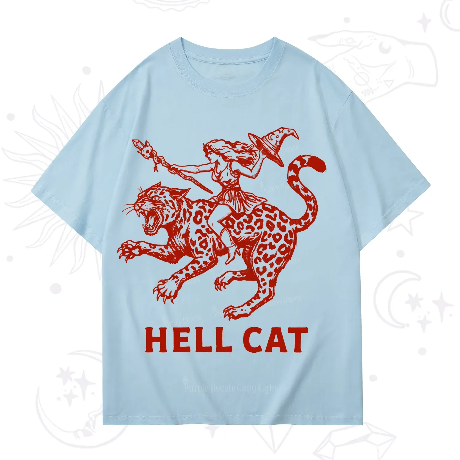 Purplehecate Hex Girl Hell Cat T-Shirt