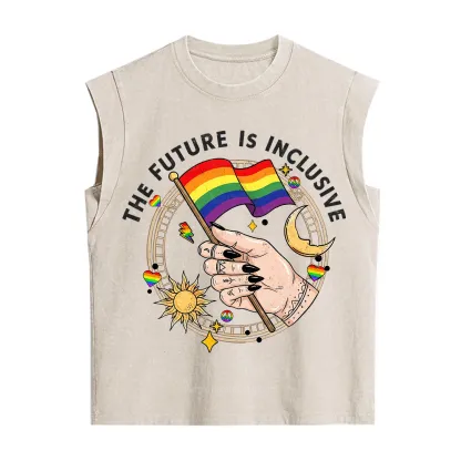 Purplehecate The Future Is Inclusive Vintage Washed Tank