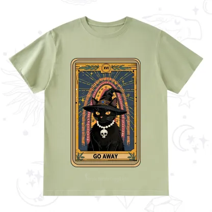 Purplehecate The Go Away Cat Tarot T-Shirt
