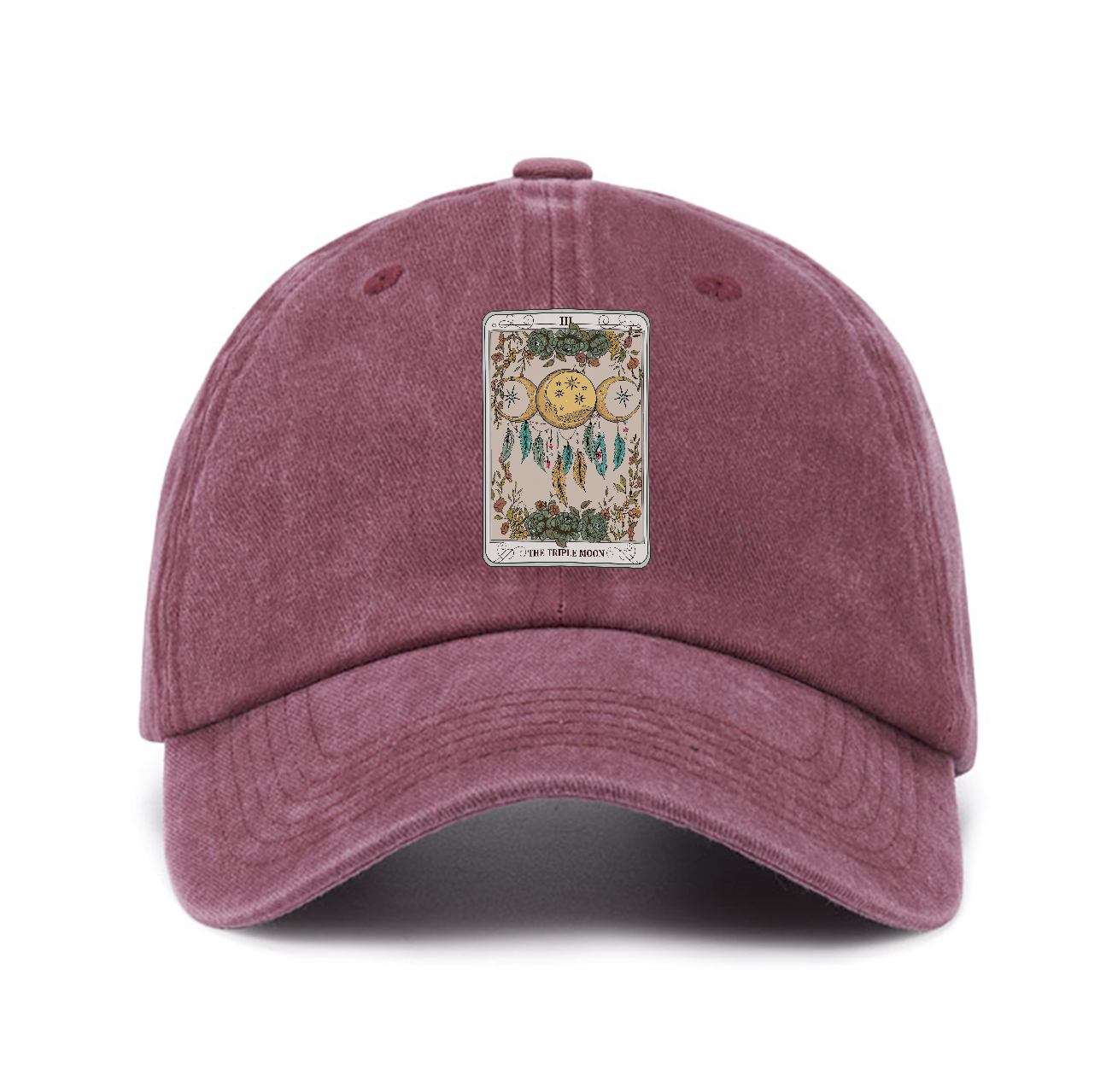 Purplehecate The Triple Moon Tarot Card Baseball Cap
