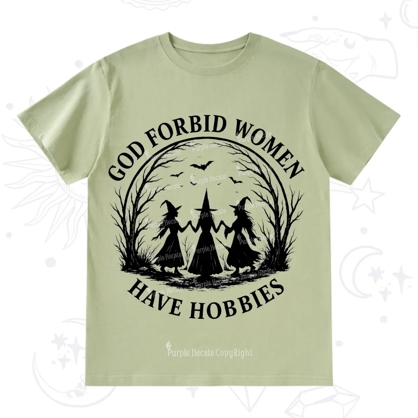Purplehecate God Forbid Women Have Hobbies T-Shirt