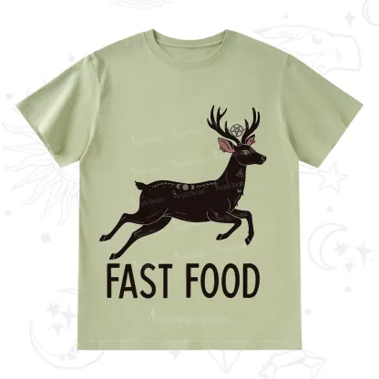 Purplehecate Fast Food Deer T-Shirt