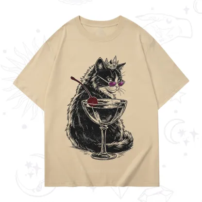 Purplehecate Martini Queen Cat T-Shirt