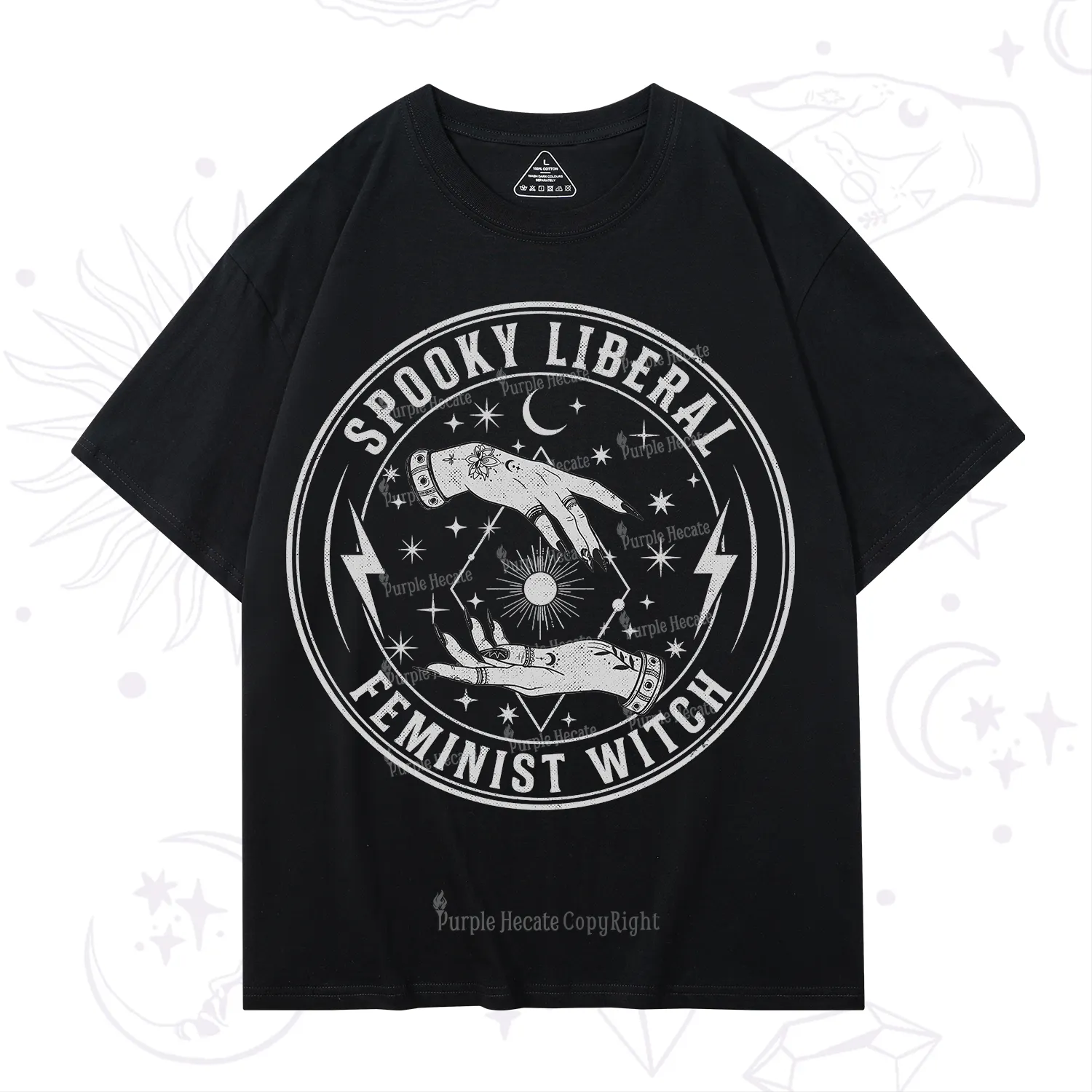 Purplehecate Spooky Liberal Feminist Witch T-Shirt