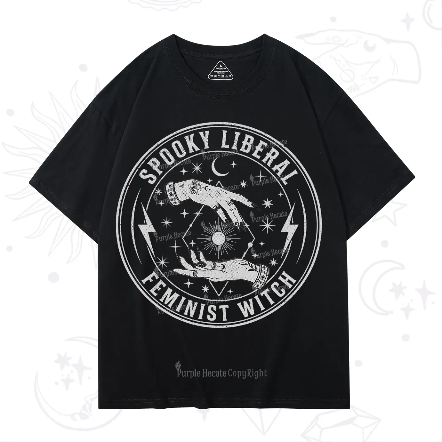 Purplehecate Spooky Liberal Feminist Witch T-Shirt