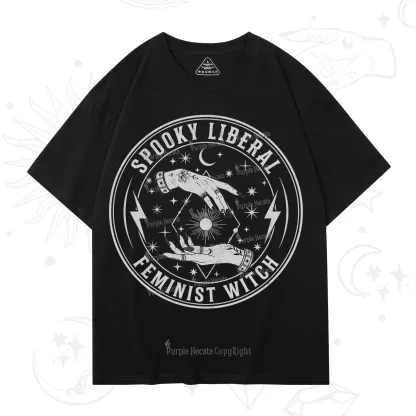 Purplehecate Spooky Liberal Feminist Witch T-Shirt