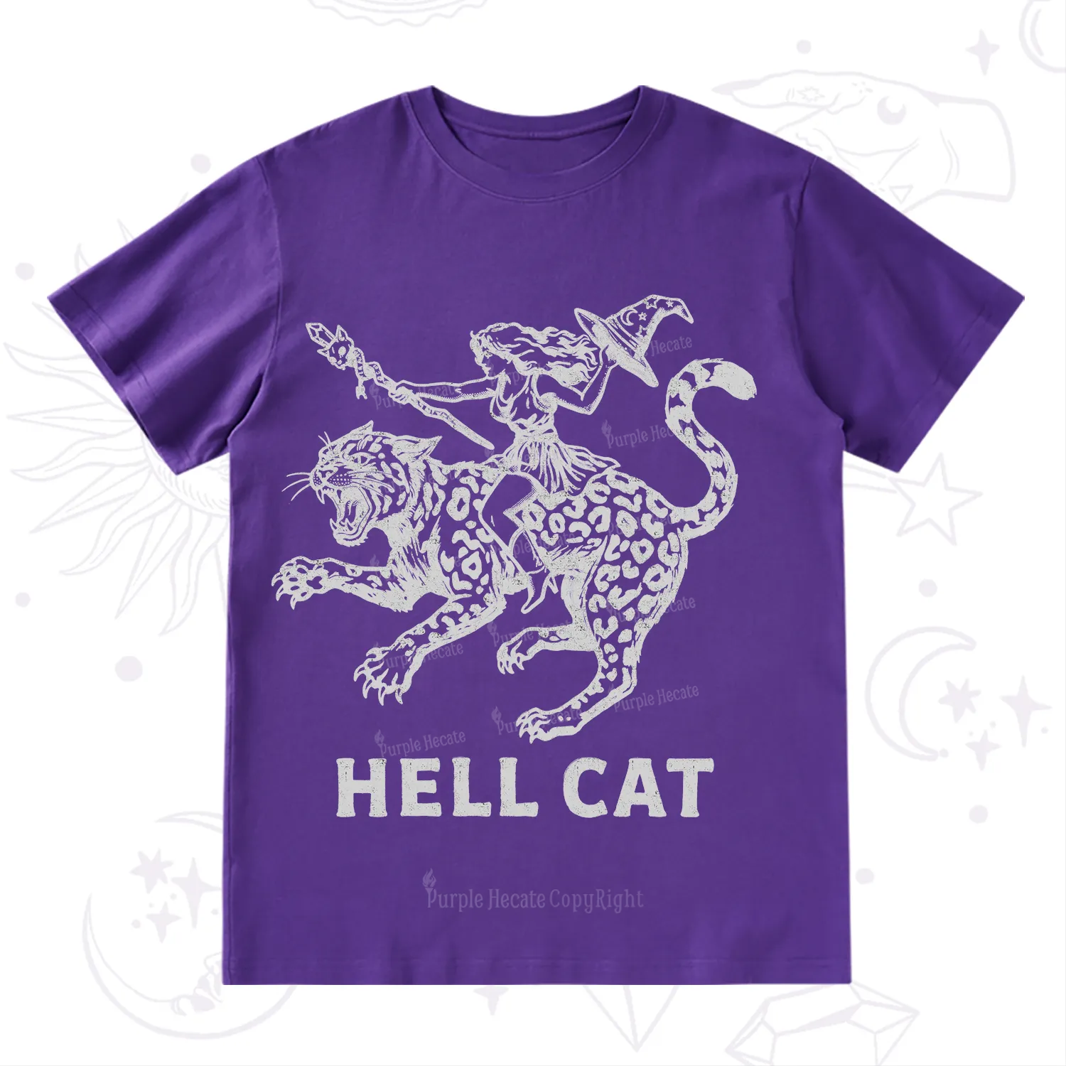 Purplehecate Hex Girl Hell Cat T-Shirt