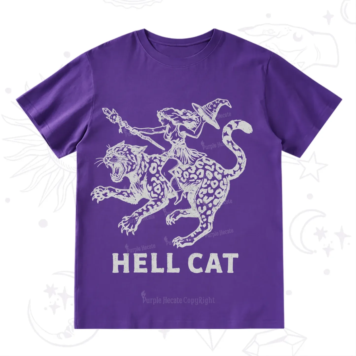 Purplehecate Hex Girl Hell Cat T-Shirt