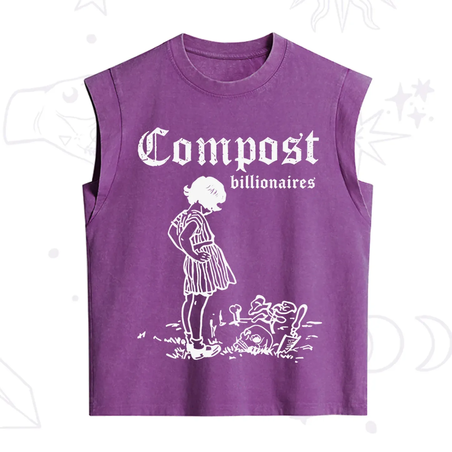 Purplehecate Compost the Greed Vintage Washed Tank