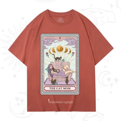 Purplehecate The Cat Mom Tarot T-Shirt