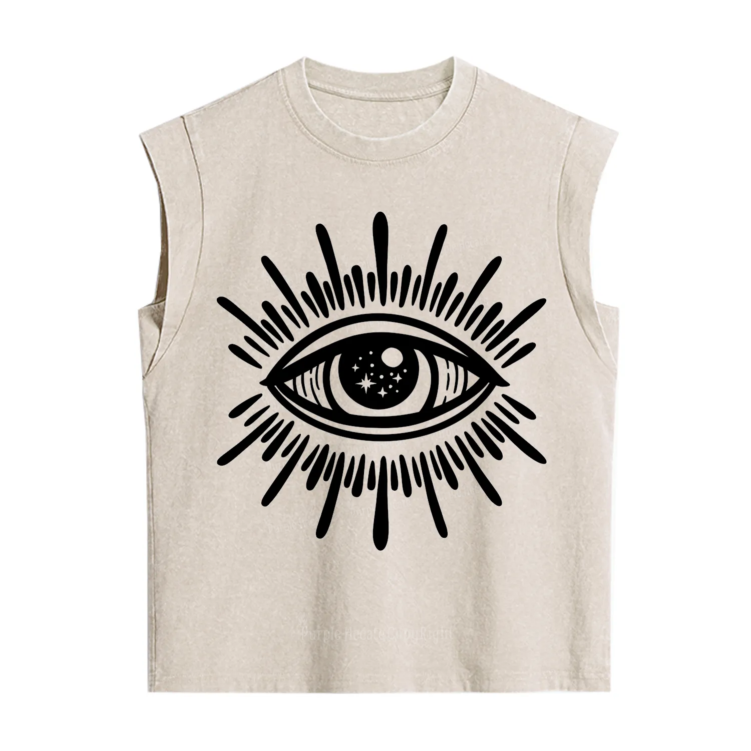 Purplehecate Evil Eye Vintage Washed Tank