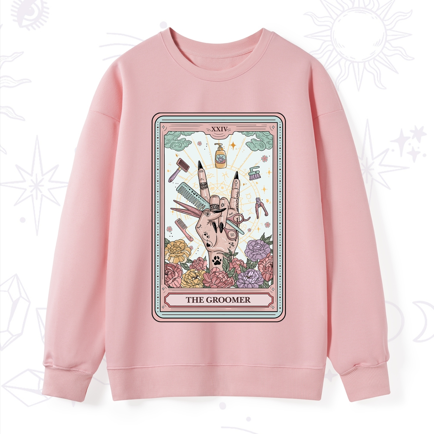 Purplehecate The Pet Groomer Tarot Card Sweatshirt