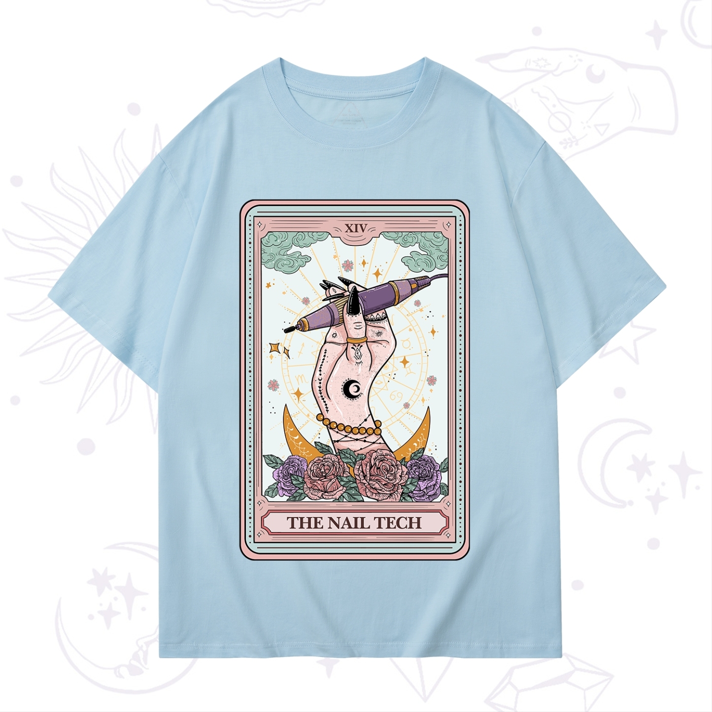 Purplehecate The Nail Tech Tarot Card T-Shirt