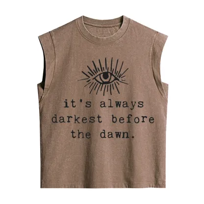 Purplehecate It's Always Darkest Before Dawn Vintage Washed Tank
