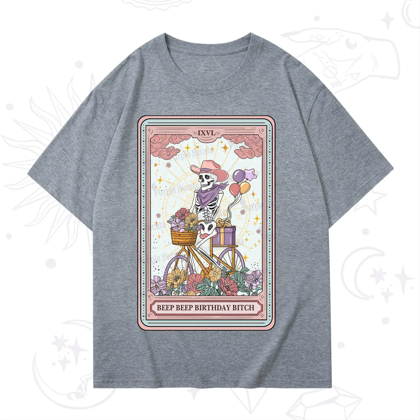 Purplehecate The Beep Beep Birthday Bitch Tarot T-Shirt