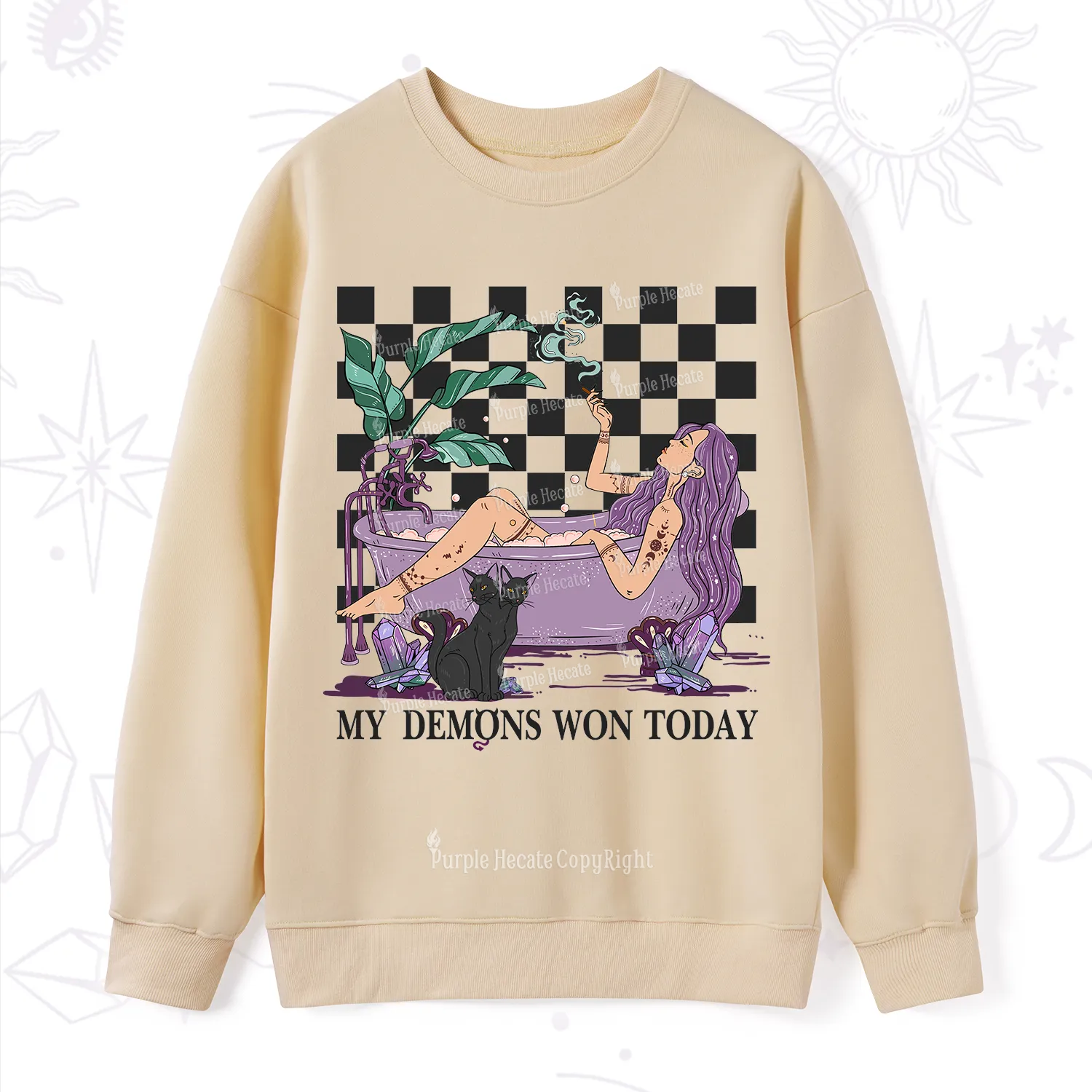 Purplehecate My Demons Won Today Sweatshirt