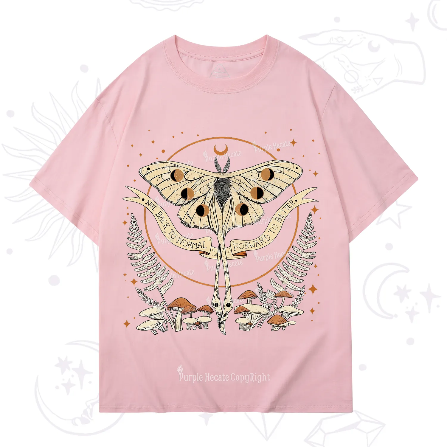 Purplehecate Celestial Moth T-Shirt