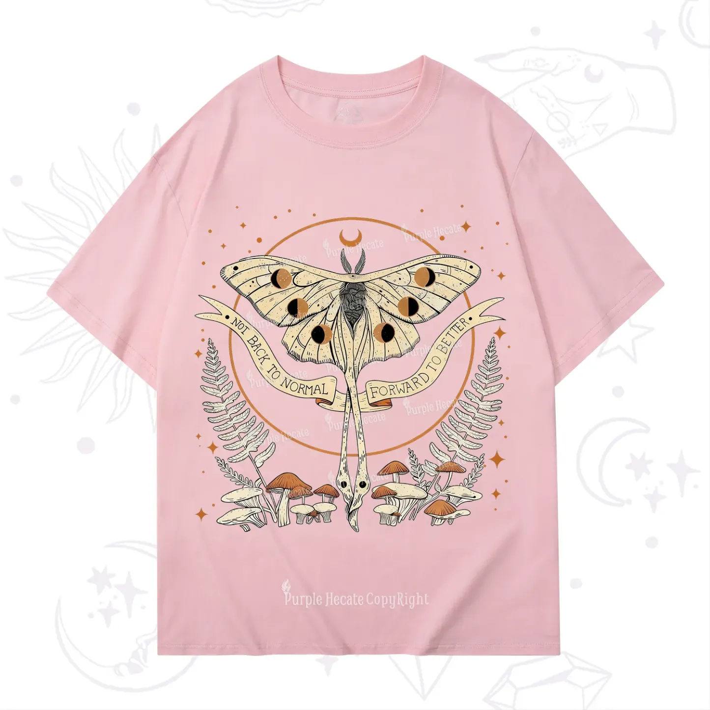 Purplehecate Celestial Moth T-Shirt