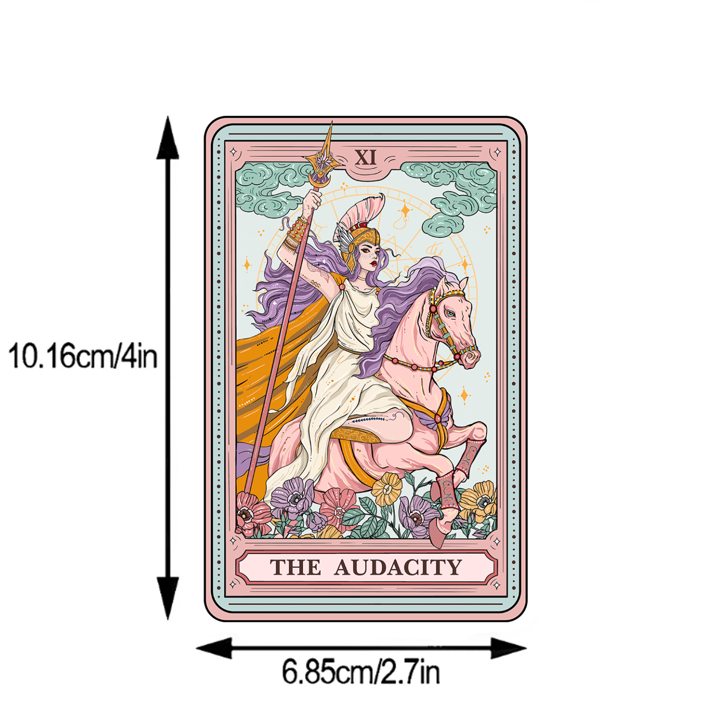 Purplehecate The Audacity Tarot Card Sticker