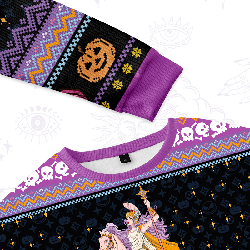 Purplehecate I Will Not Be Tamed Ugly Halloween Sweatshirts