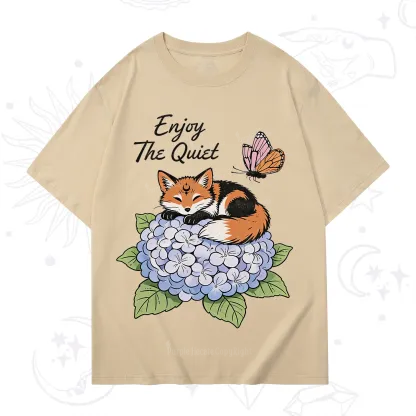 Purplehecate Enjoy The Quiet Fox T-Shirt
