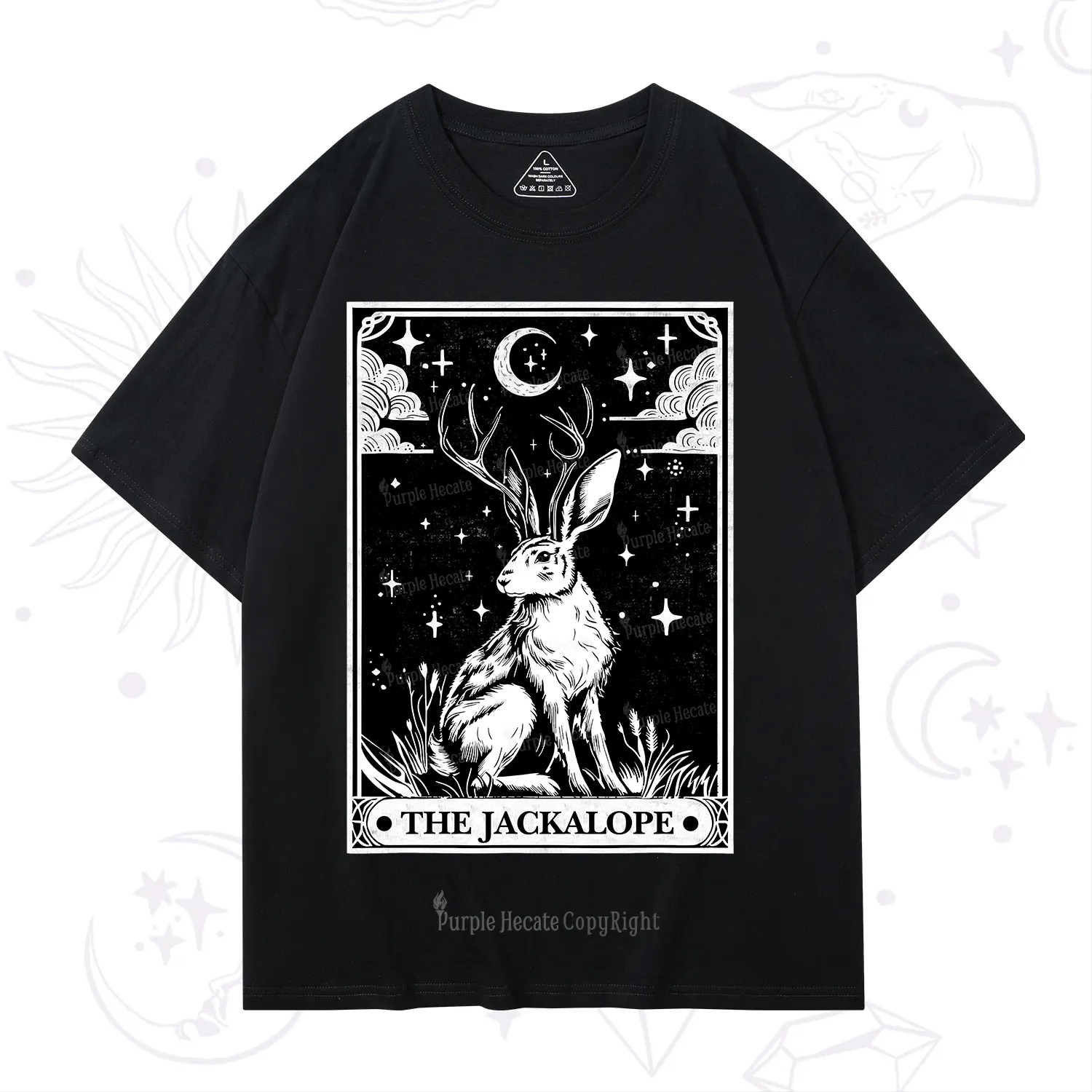 Purplehecate The Jackalope Tarot T-Shirt