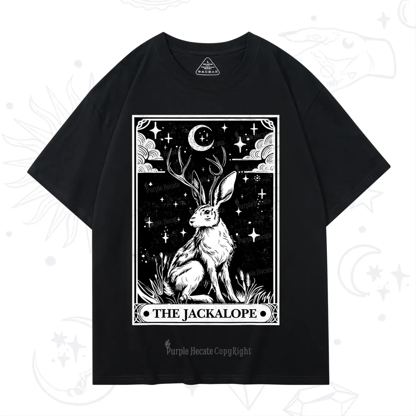 Purplehecate The Jackalope Tarot T-Shirt