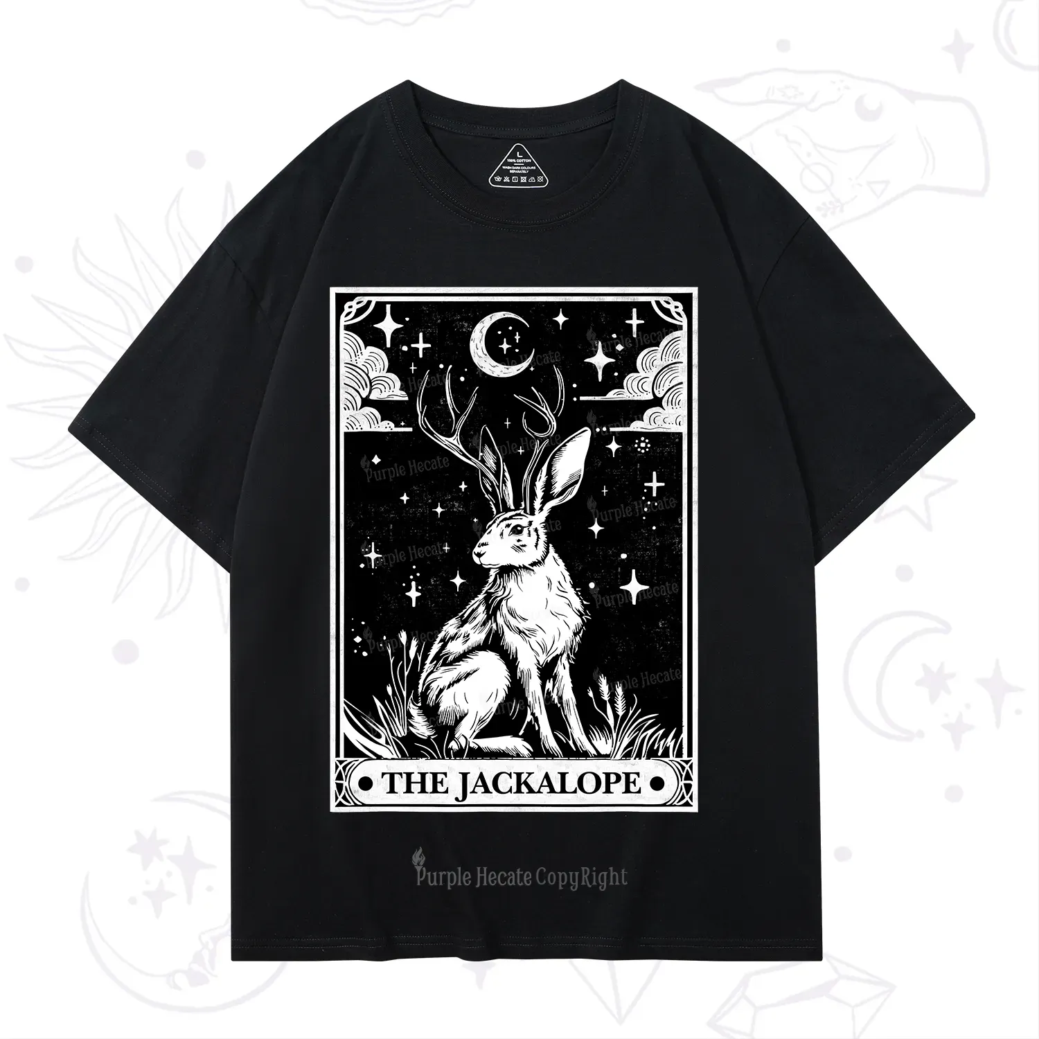 Purplehecate The Jackalope Tarot T-Shirt