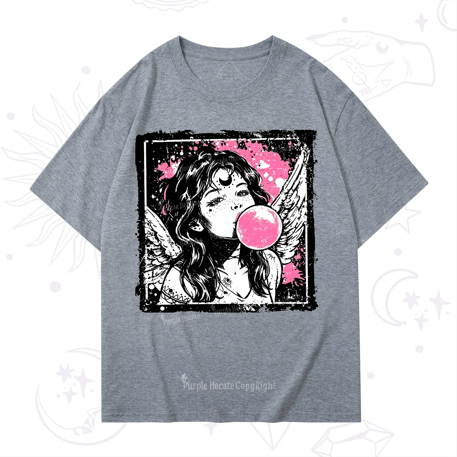 Purplehecate Grunge Angel with Bubblegum T-Shirt