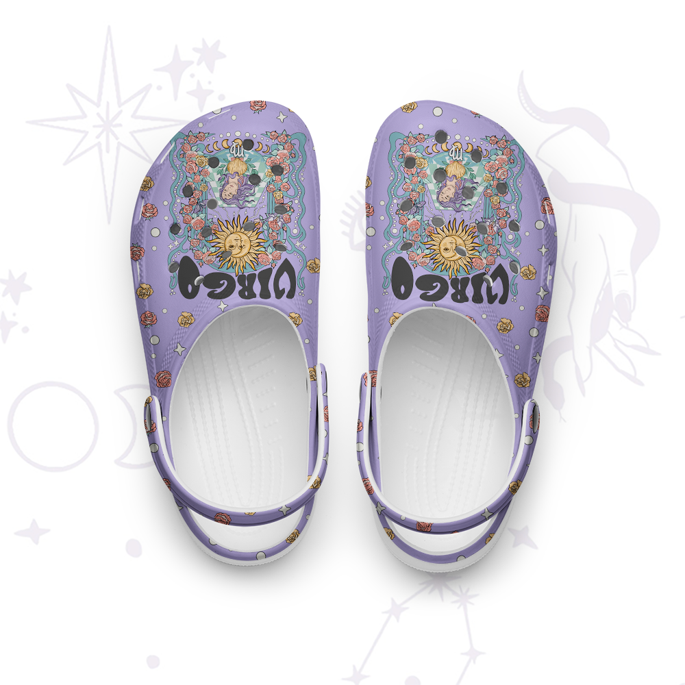 Purplehecate Virgo Spirit Zodiac Rubber Clogs
